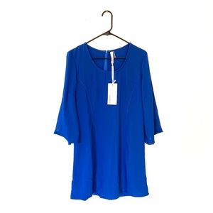 Miilla Babydoll Statement Stitching Flowy Dress L
